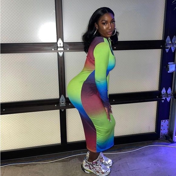 Multicolor Maxi Dress - Picture 2 of 2